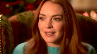 Lindsay Lohan Falls Off A Cliff (And Falls In Love) In Netflix’s ‘Falling For Christmas’ Trailer