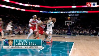 LaMelo Ball Exited A Hornets Preseason Game With A Left Ankle Sprain