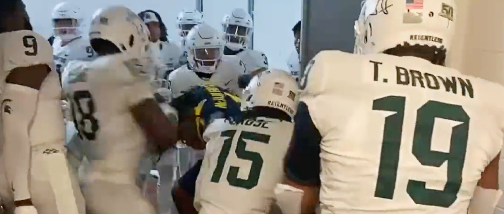 michigan state fight