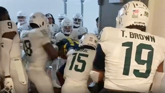 Michigan State Players Jumped A Michigan Player In The Tunnel After A 29-7 Loss