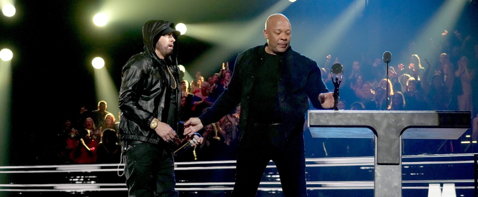 Eminem Dr Dre 2022 Rock And Roll Hall Of Fame Induction Ceremony