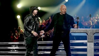 Dr. Dre Joked Eminem’s Overdose And Relapse Were All For The Music While Inducting Him Into The Rock And Roll Hall Of Fame