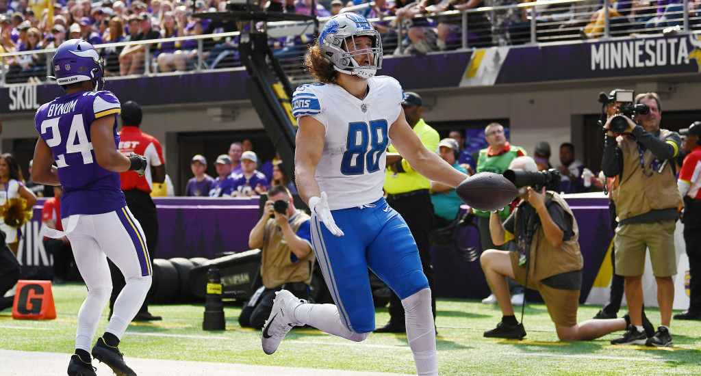 Vikings acquire tight end T.J. Hockenson from Lions – NBC Sports Chicago