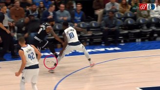 Dorian Finney-Smith Got Hit With A Paper Airplane During Mavs-Clippers