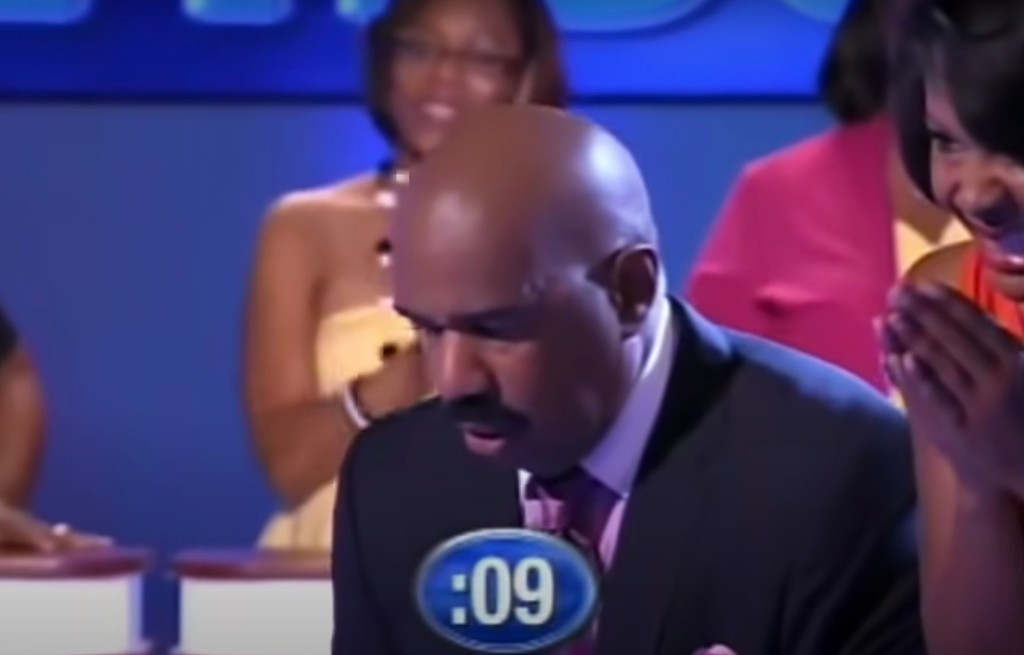 This 'Family Feud' Clip Actually Broke Steve Harvey