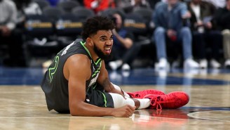 Karl-Anthony Towns Will Reportedly Miss 4-6 Weeks With A Calf Strain