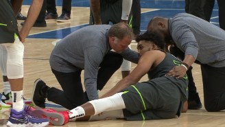 Karl-Anthony Towns Had To Be Helped To The Locker Room With A Non-Contact Leg Injury