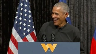 Please Enjoy This Clip Of Obama Gleefully Mocking Herschel Walker’s Internal Debate Over Whether It’s Better To Be A Vampire Or A Werewolf