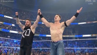 John Cena Returned To WWE To Team Up With Kevin Owens And Beat Sami Zayn And Roman Reigns