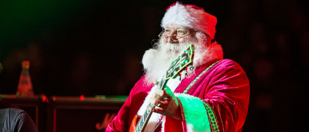 santa claus music guitar