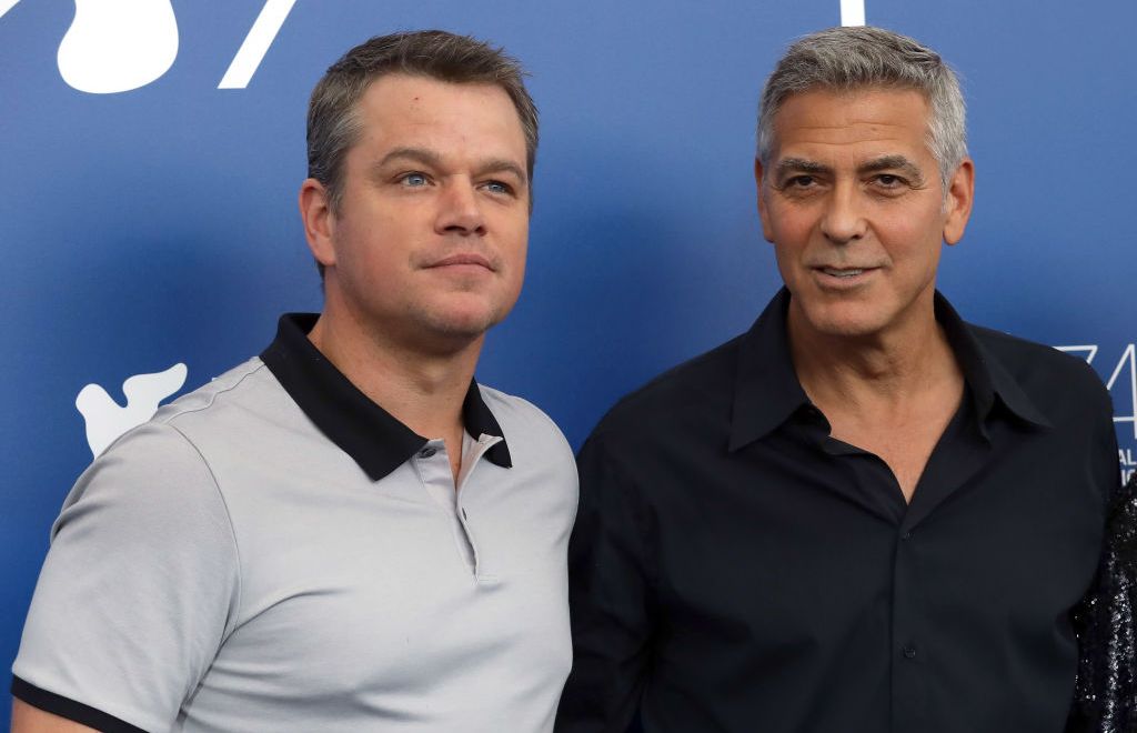 Matt Damon and George Clooney