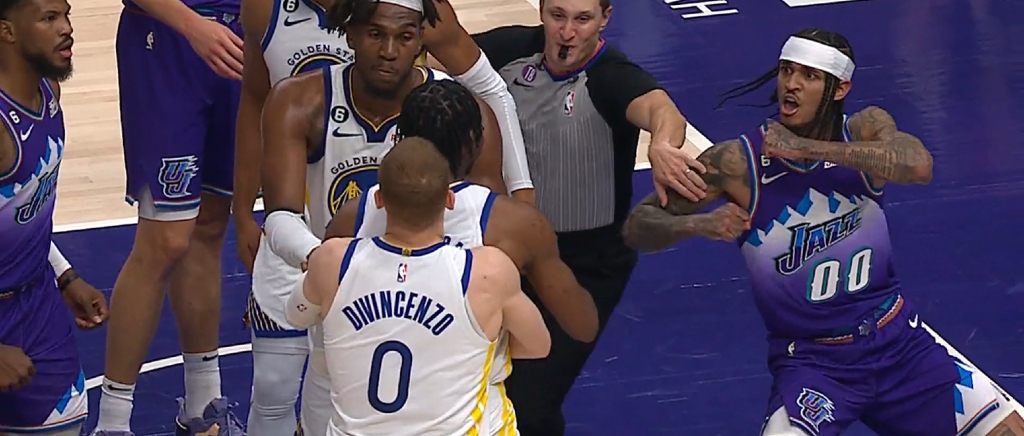 Jordan Clarkson Got Ejected For A Flagrant 2 Foul On Jonathan Kuminga ...