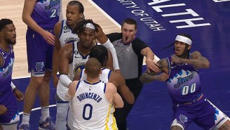 Jordan Clarkson Got Ejected For A Flagrant 2 Foul On Jonathan Kuminga After Getting His Shot Blocked