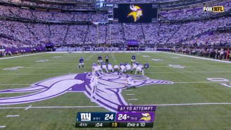 The Vikings Beat The Giants On A 61-Yard Field Goal As Time Expired