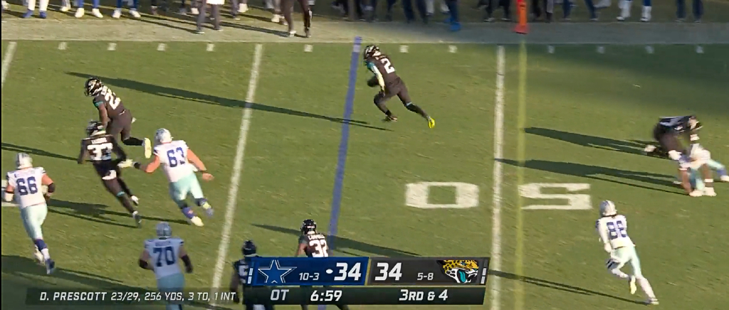 The Jaguars' pick-6 to beat Cowboys is one of the most improbable