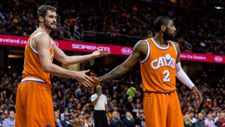 Kevin Love Says The Cavs Should Retire Kyrie Irving’s Jersey ‘Right Away, After His Career Ends’
