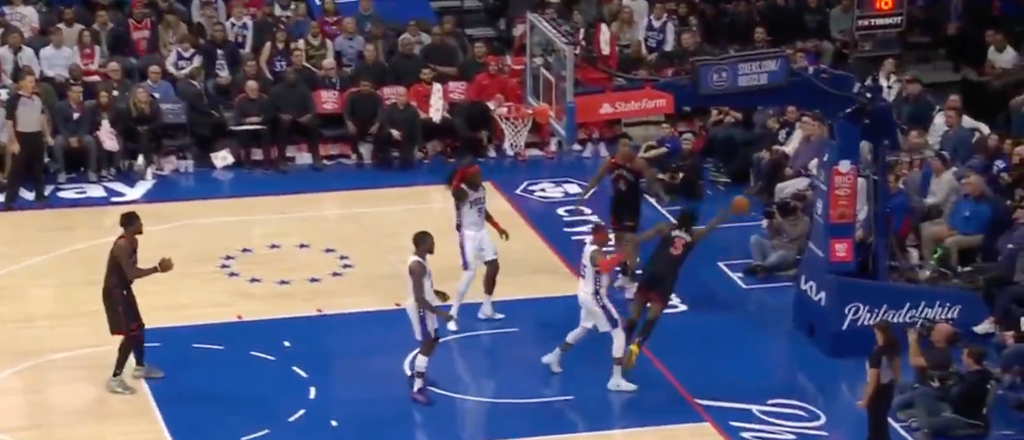 raptors sixers fast break fail