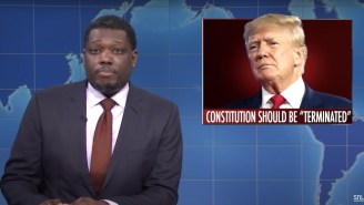 ‘SNL’ Weekend Update Took On Kyrsten Sinema, Herschel Walker, And Donald Trump Wanting To Shred The Constitution