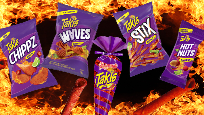 Takis Fuego, Crunchy Fajitas, Blue Heat, Nitro, Guacamole, and Stix Variety  Pack - 6 Bags of Takis Chips