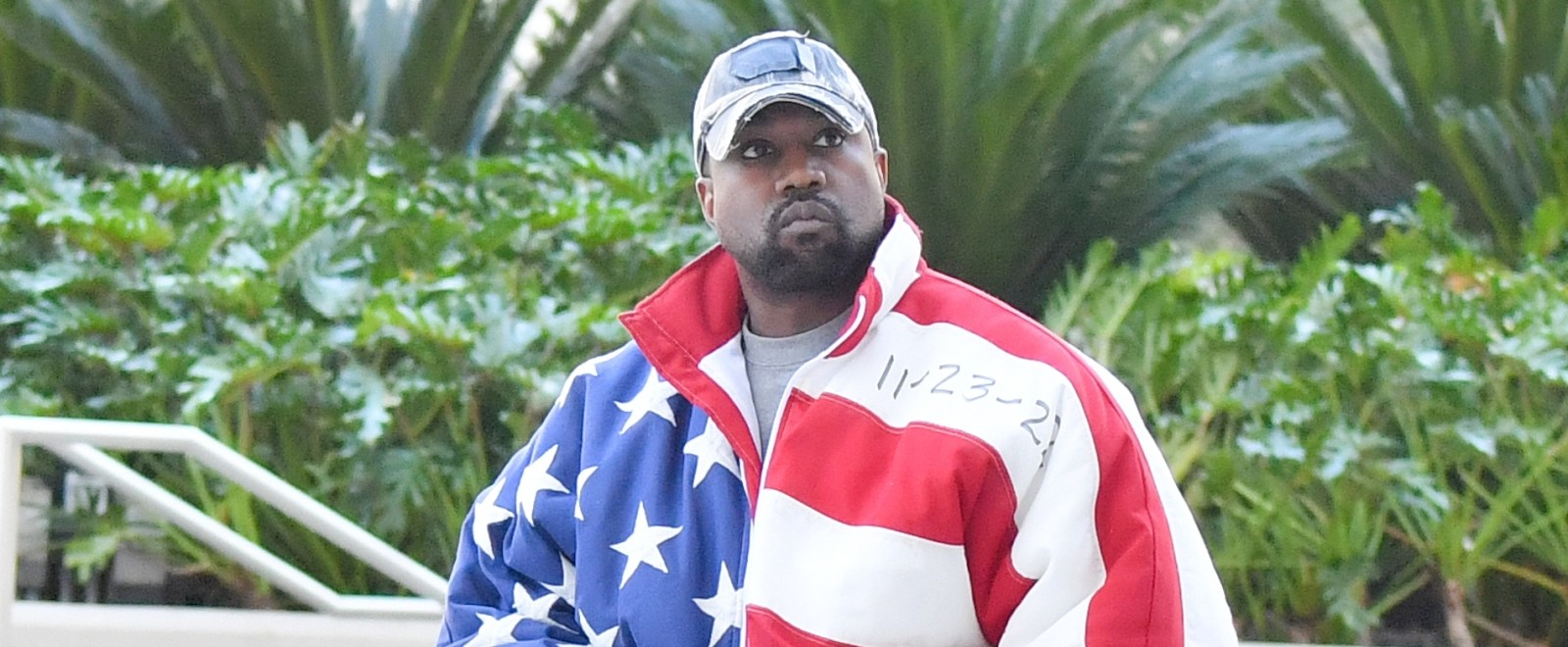 Kanye West US American Flag Los Angeles 2022