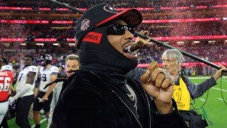 Quavo Was Pumped To Smoke A Cigar On The Field In Celebration Of The Georgia Bulldogs’ Championship Win