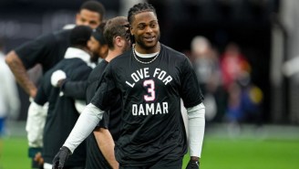 The Raiders Held ‘A Moment Of Support And Love’ For Damar Hamlin Before Their Game Against The Chiefs