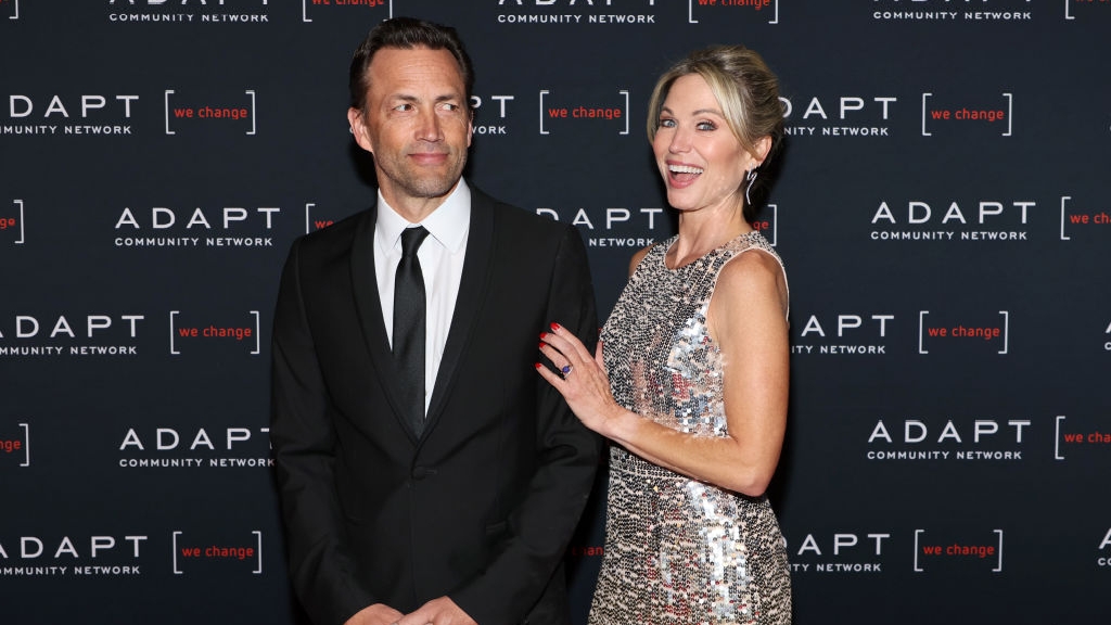 Andrew Shue and Amy Robach