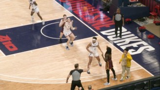 A Food Delivery Guy Wandered Onto The Court During Loyola-Duquesne To Deliver McDonald’s Courtside