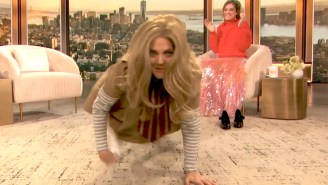 Please Enjoy (?) Drew Barrymore Running On All Fours As M3GAN In Front Of Allison Williams