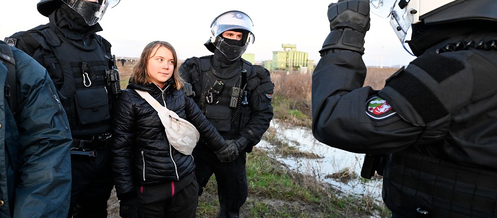Greta Thunberg Arrest Staged German Police