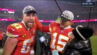 Travis Kelce Screamed ‘Burrowhead My Ass’ After The Chiefs Beat The Bengals In The AFC Title Game