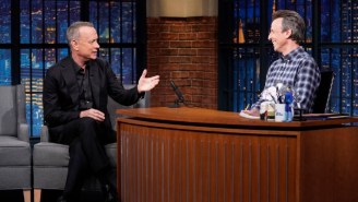 Tom Hanks Was ‘Very Excited’ To See The Strokes’ Drummer Sitting In With Seth Meyers’ ‘Late Night’ Band Last Nite