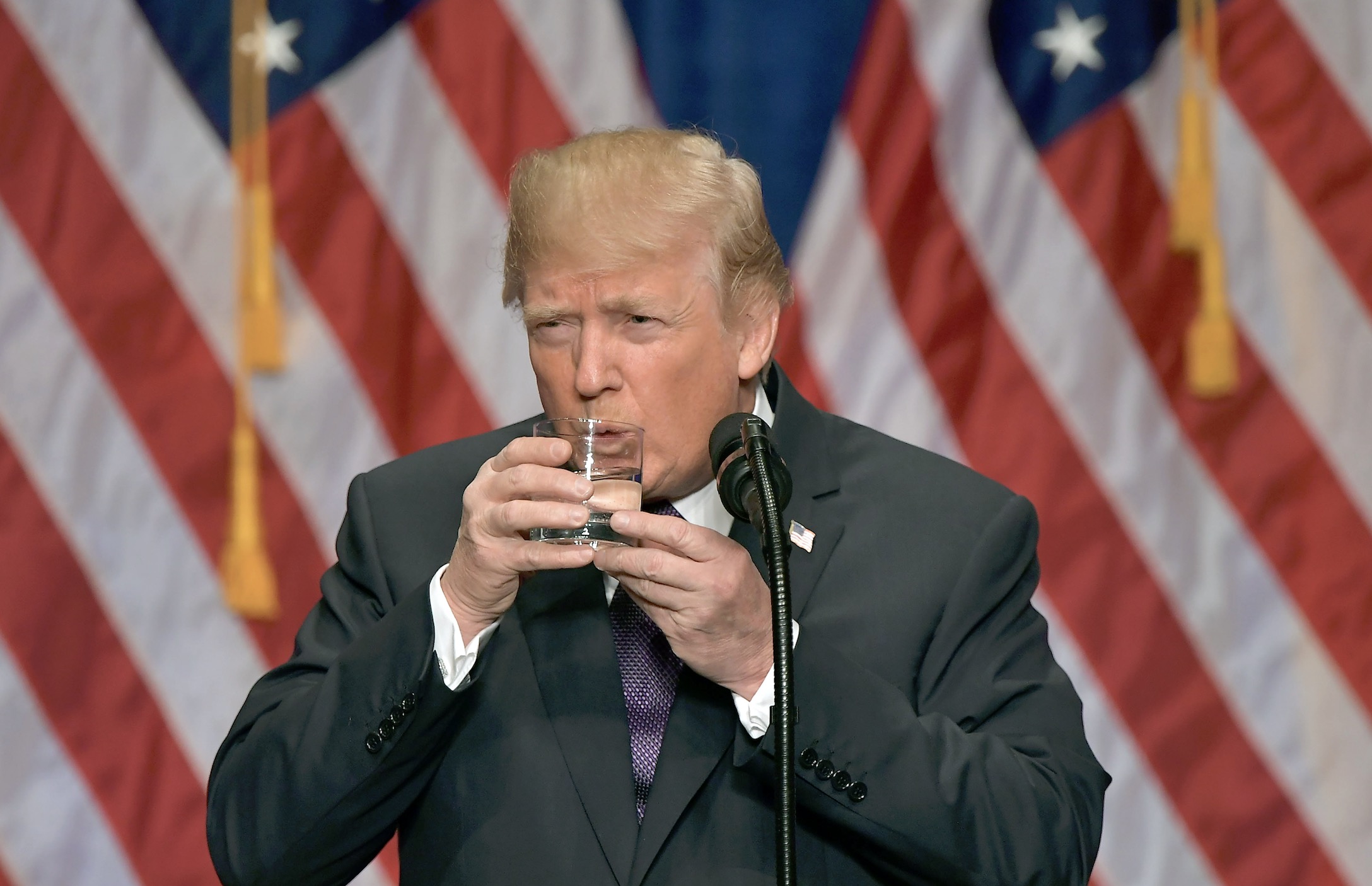 Trump Shilled For His Water Brand At East Palestine Visit