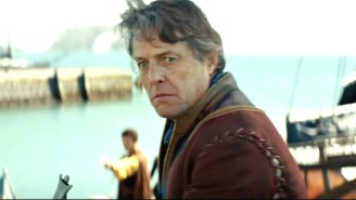 The Action-Packed  ‘Dungeons & Dragons: Honor Among Thieves’ Super Bowl Spot Is Fueled By CGI And Hugh Grant Getting Walloped By Water