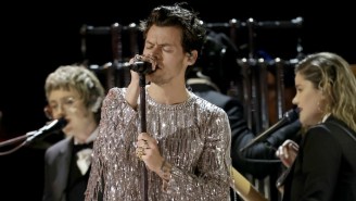 Harry Styles Dares To Get Dizzy During His Dreamy And, Literally, Sparkling Performance Of ‘As It Was’