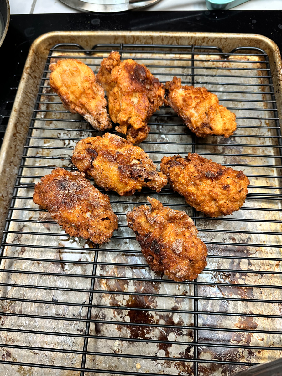 Breaded wings 1 finish