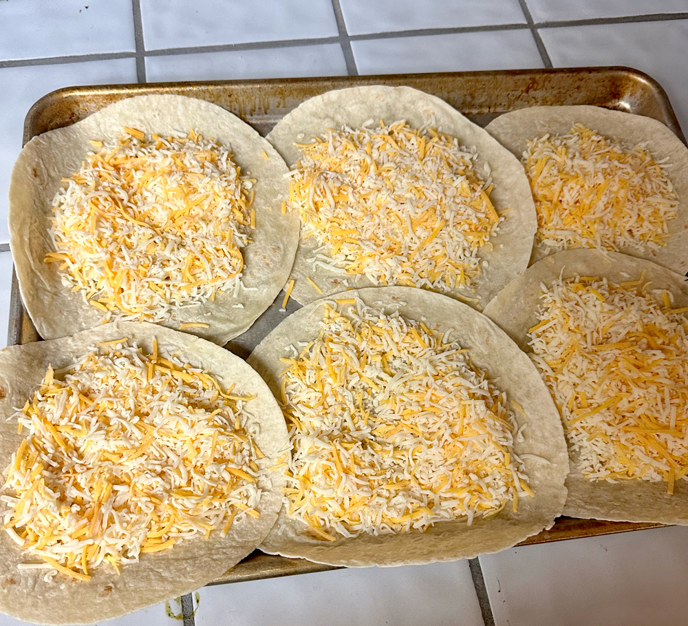 Quesadillas pre-cook