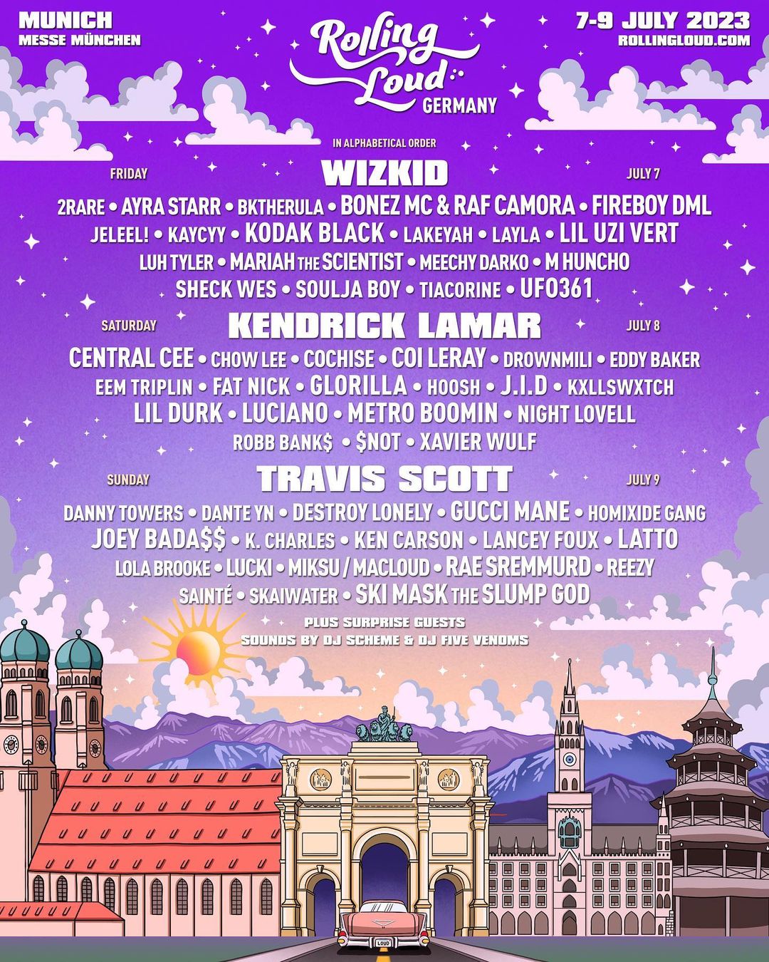 Rolling Loud Germany 2023 Festival Flyer