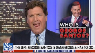 Tucker Carlson Seems To Think The Only Thing George Santos Lied About Was Playing Volleyball And Does’t See What The Big Deal Is