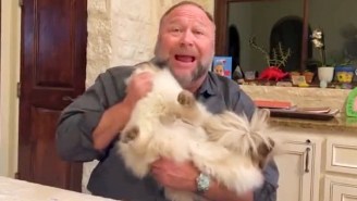 Alex Jones Claims That The Feds Are Trying To Take Away His Cat, And Of Course He’s Theatrically Digging In His Heels