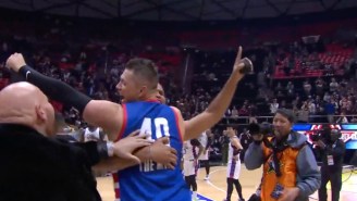The Miz Buried A Game-Winning Half Court Shot In The Celebrity Game But He Didn’t Get It Off In Time