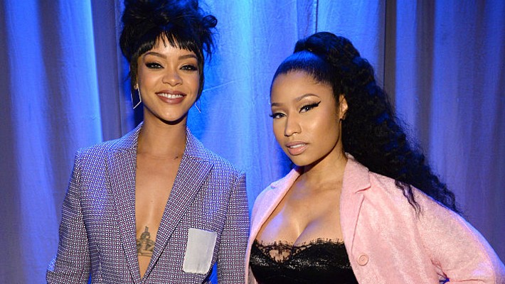 Nicki Minaj e Rihanna assistem a jogo de basquete em Nova York - POPline