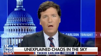 Tucker Carlson Is Predictably Losing His Mind Over The Recent Spate Of UFOs, Sounding The Alarm About A Possible Alien Invasion