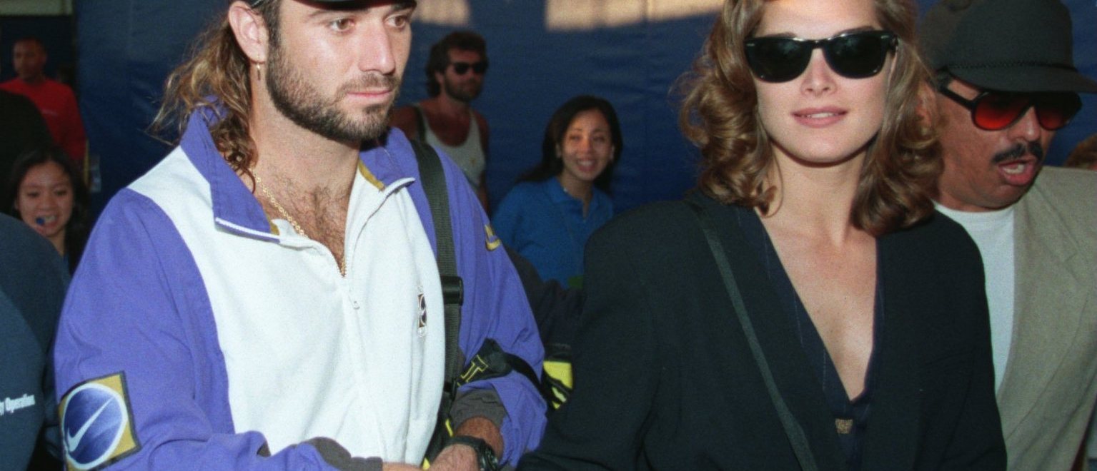 Andre Agassi and Brooke Shields in 1994