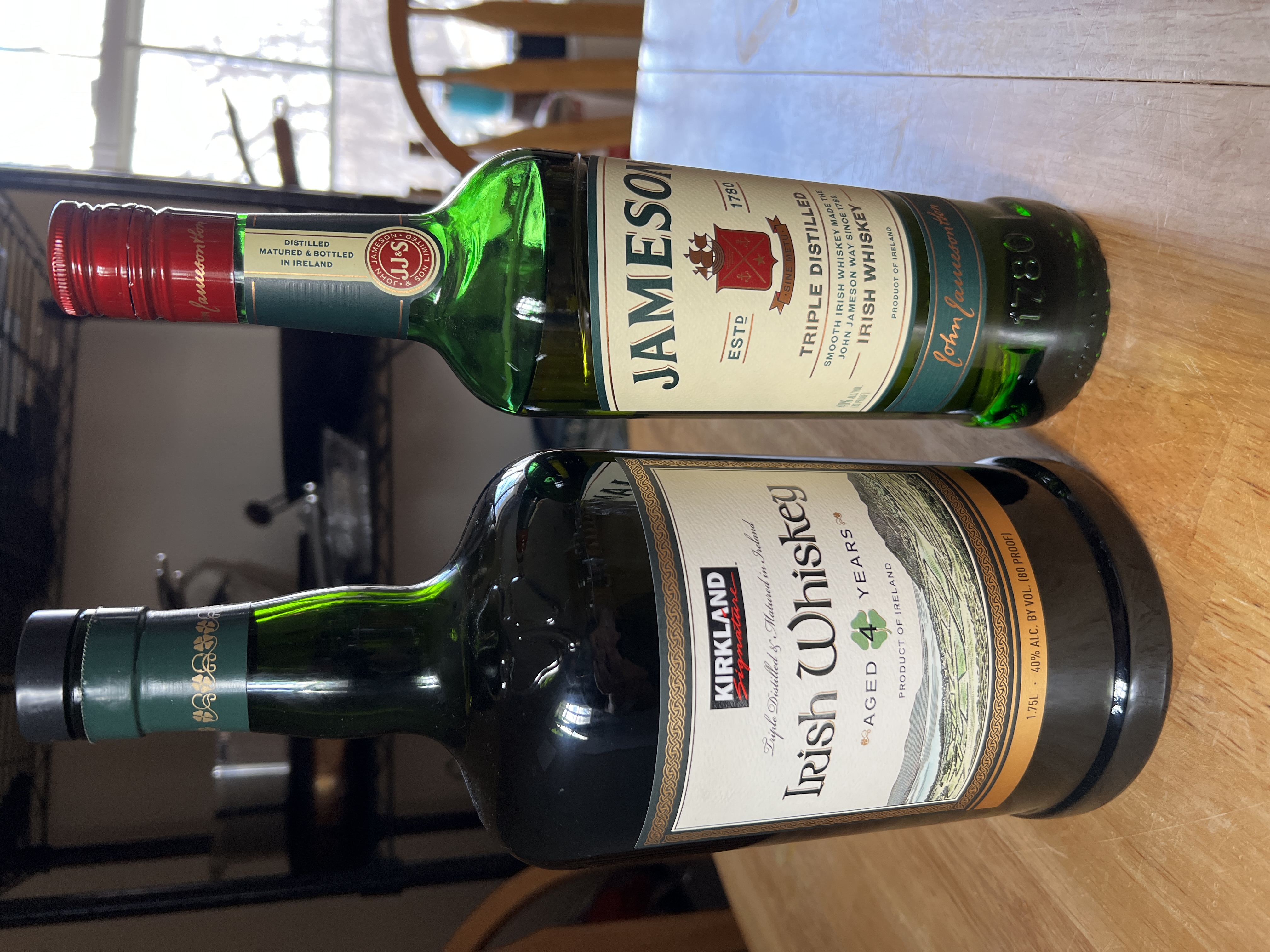 Kirkland Irish Whiskey Vs. Jameson