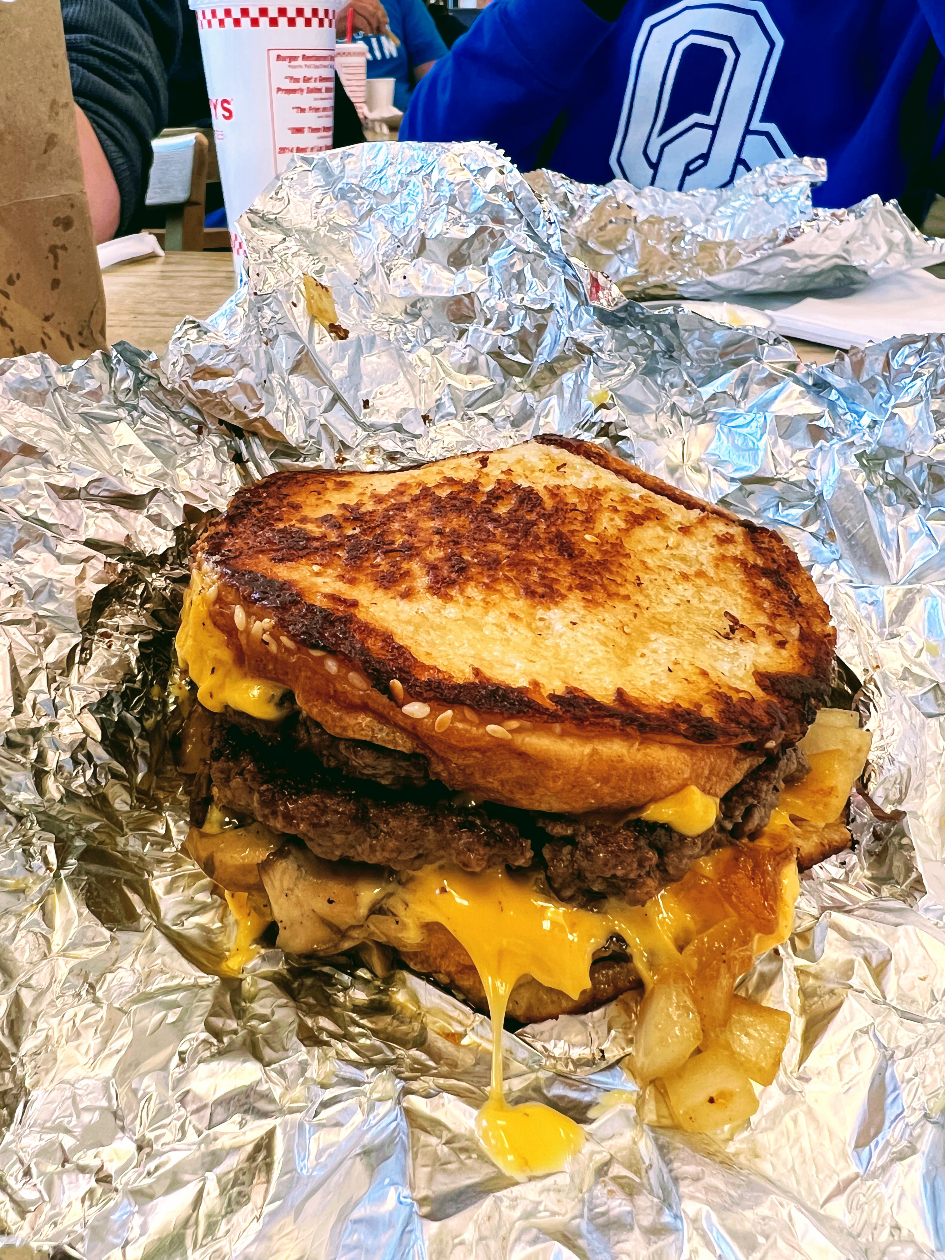 Five Guys Patty Melt