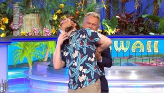 Pat Sajak ‘Wrestled’ A Winning Contestant At The Close Of A Show And It’s The Funniest ‘Wheel Of Fortune’ Moment In A Long Time