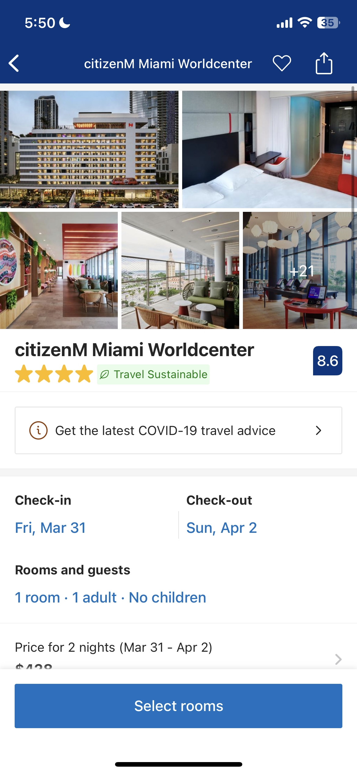 citizenM Miami Worldcenter