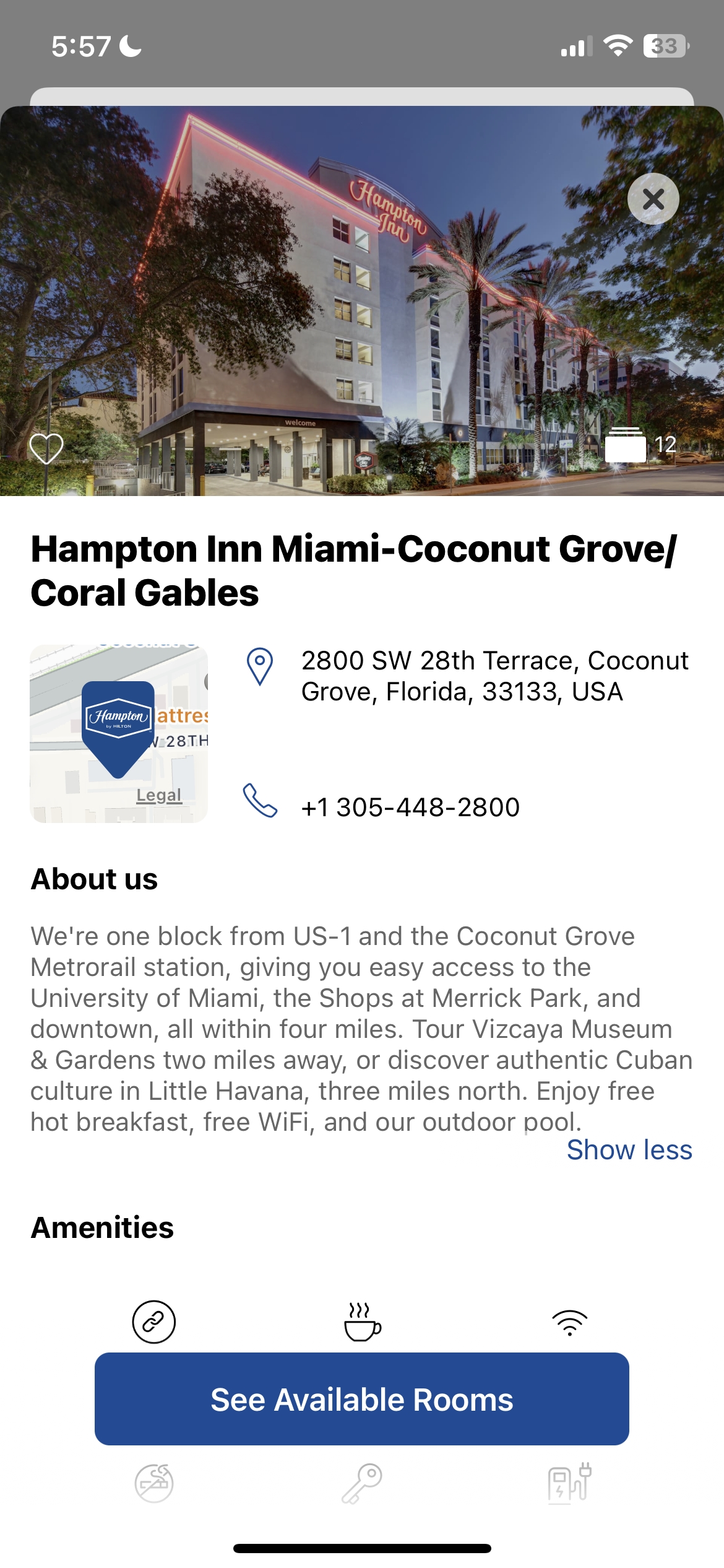 Hampton Inn Miami-Coconut Grove/Coral Gables