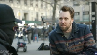 Jordan Klepper Can’t Seem To Find Many MAGA Protesters At The Manhattan Criminal Court Building In His Latest Segment